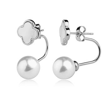 Hot sale Fashion pearl earring (dual-use) 321688