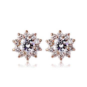 Fashion earring with crystal 125418