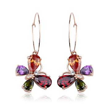 Butterfly zircon earring 123952