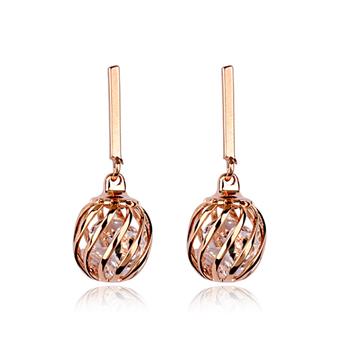 Rigant bobble design fashion earring with crystal  86730