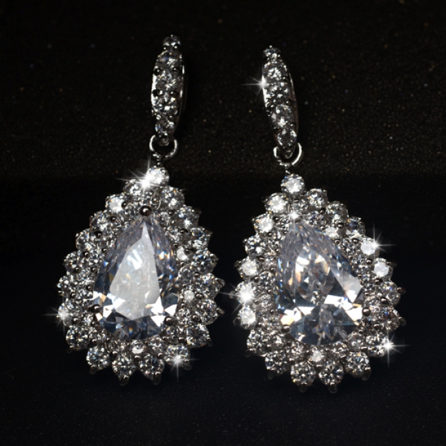 Popular zircon earring E80087