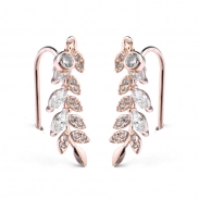 Fashion leaf earring 125669