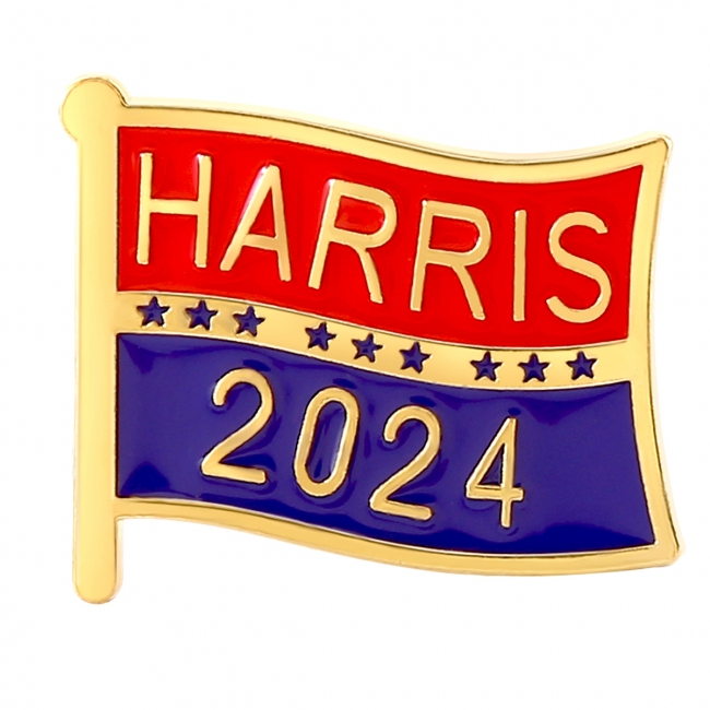 Harris 2024 flag pin